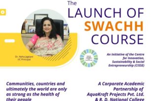 National College And Aquakraft Launch The Unique SWACHH Course, Grand Inauguration Ceremony On Thursday 16th July