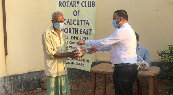 Rotary Club Of Calcutta North East Provided Relief Materials In The Form Of Ration To 225 Under Privileged Person Of Mandra Village, In Hooghly District Amid Lockdown